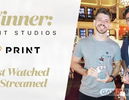 Print Studios Wins GamblingNews Awards Most Streamed & Watched Tier 3 Slot for March
